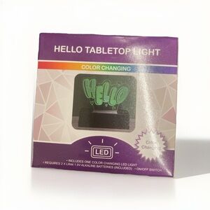⭐️ Hello Tabletop Light Color-Changing LED ⭐️Bundle 3 for$13